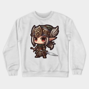 Anime Samurai Elf Chibi Crewneck Sweatshirt